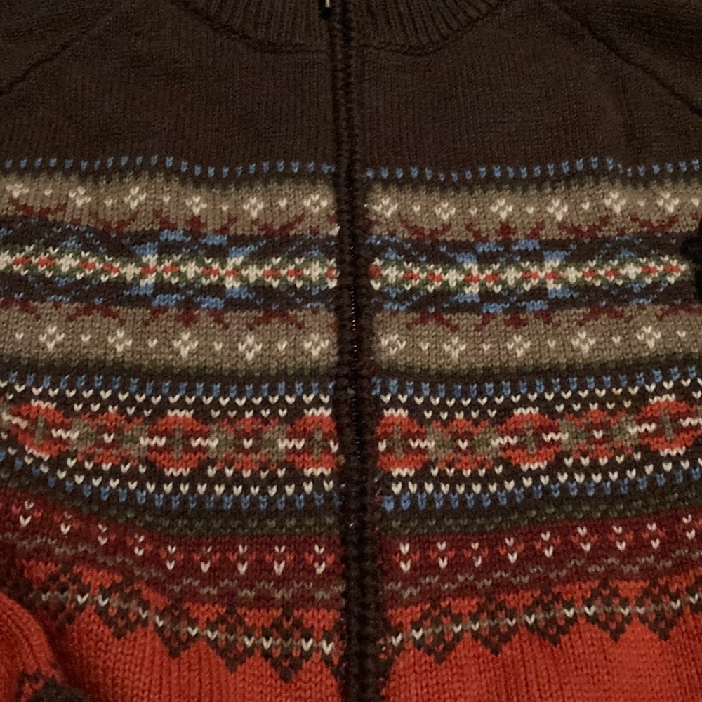 Eddie Bauer Fair Isle Sweater L NWOT